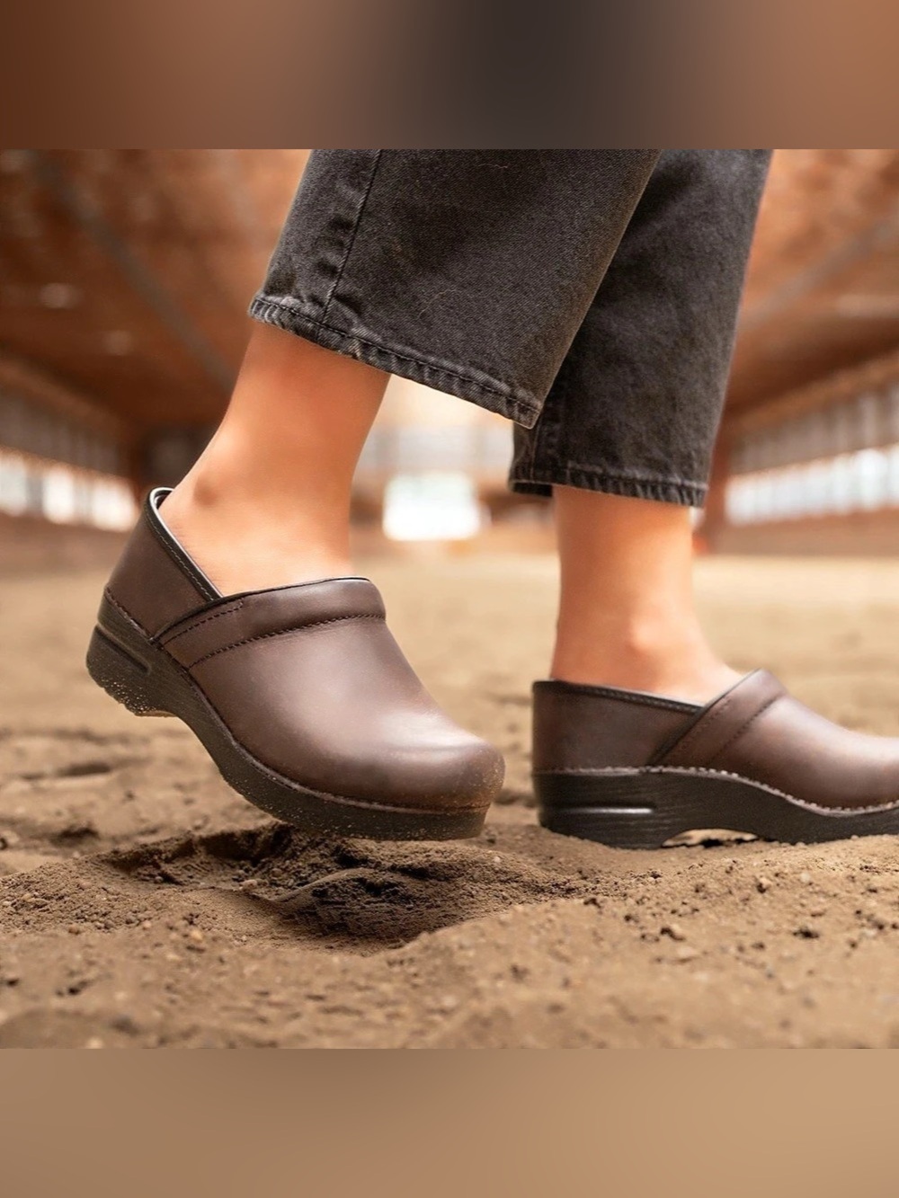 Dansko Professional Clog Brown Leather Clogs size 40